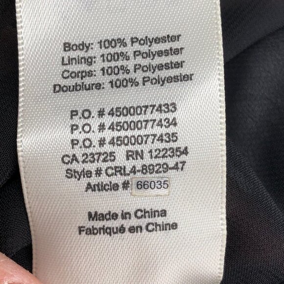 Aritzia Wilfred Black Aubagne Midi Dress Adjustable Wrap w/optional cutout 10 - Picture 11 of 16